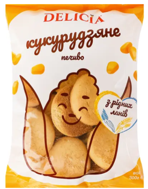 Печиво здобне Delicia Кукурудзяне 300 г